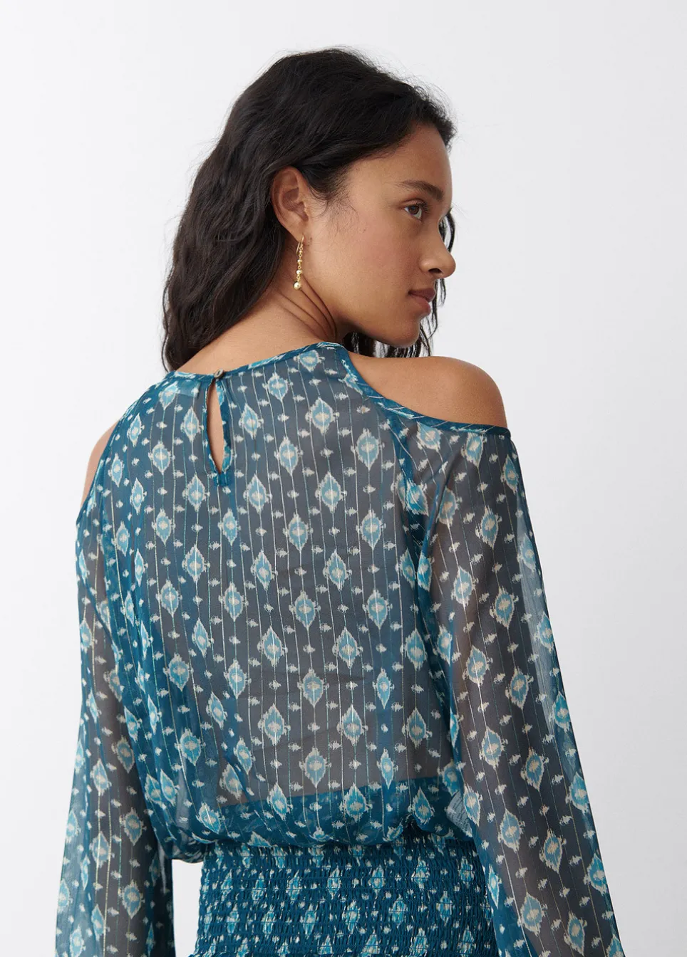 Blusa Hombro Descubierto Ikat