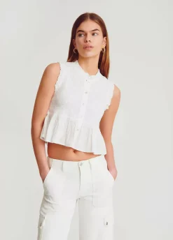 Blusa Smock Sin Mangas