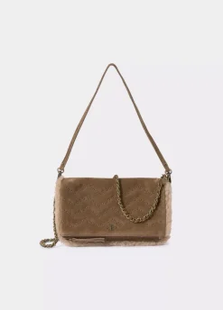 Bolso Doblefaz Acolchado Tachas Piel