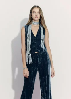 Bufanda Lentejuelas Fiesta Plata