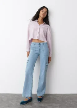 Camisa Cropped Rayas