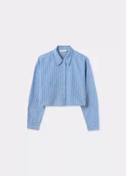 Camisa Cropped Rayas