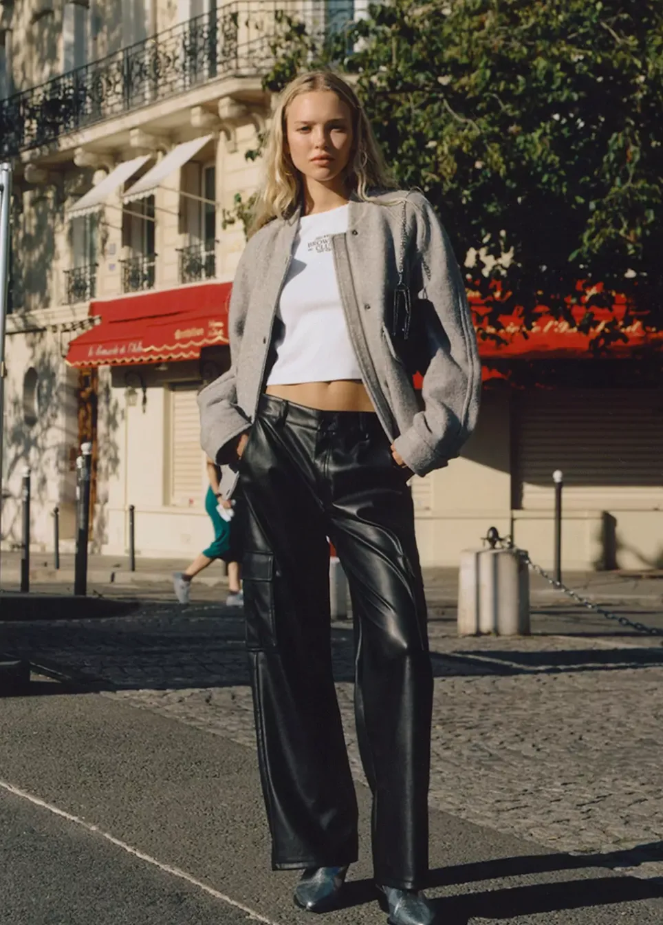 Camiseta Baby Tee Manga Larga