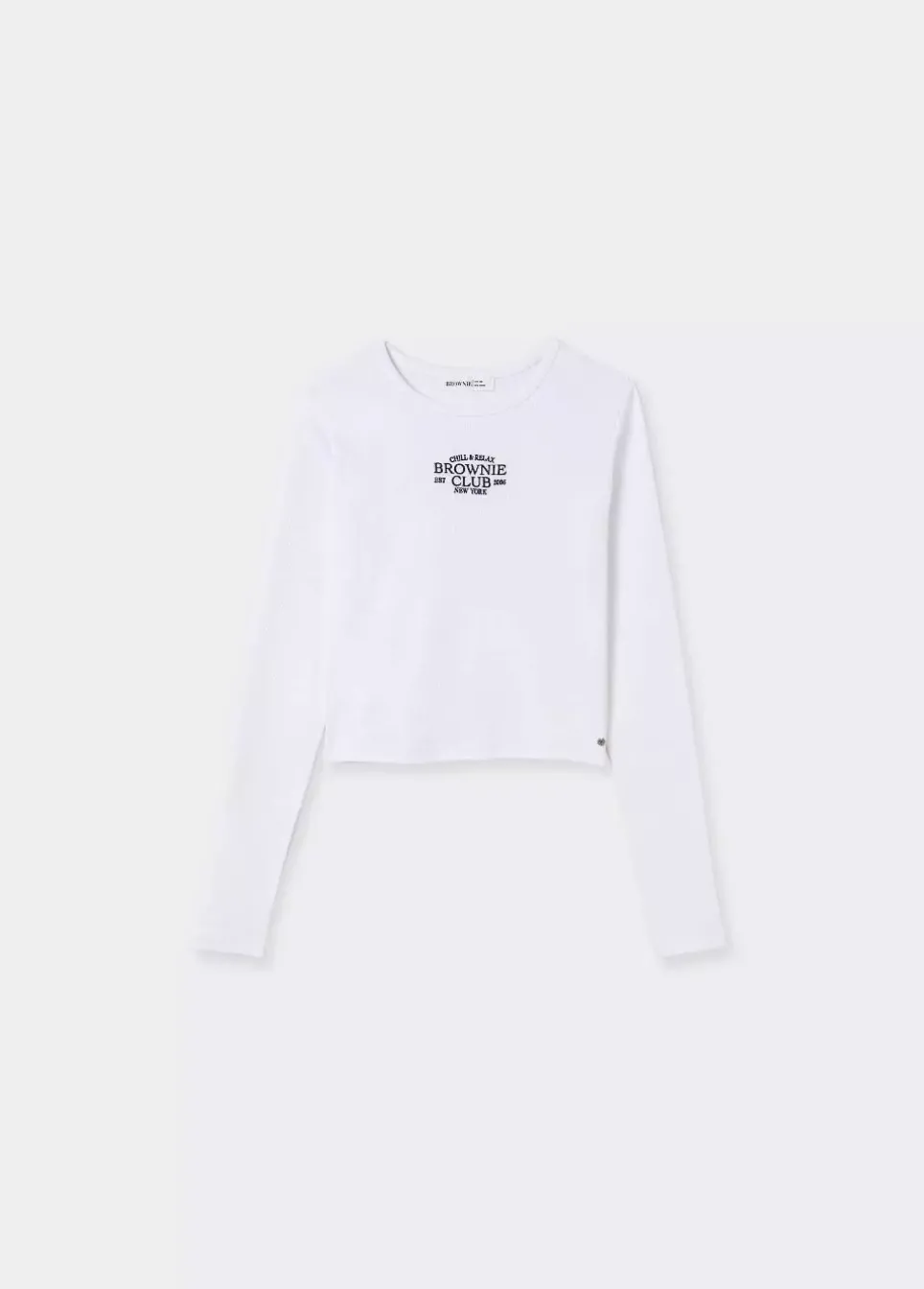 Camiseta Baby Tee Manga Larga