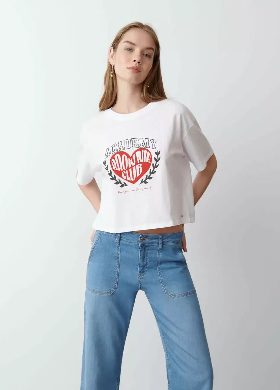 Camiseta Estampado Corazon