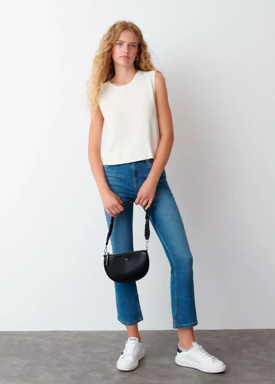 Chaleco Cuello Redondo Punto