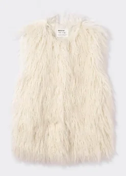 Chaleco Efecto Pelo Largo