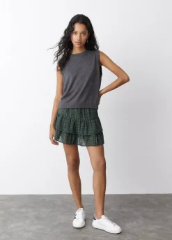 Chaleco Punto Fino Cuello Red