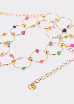 Collar Choker Aros Piedras