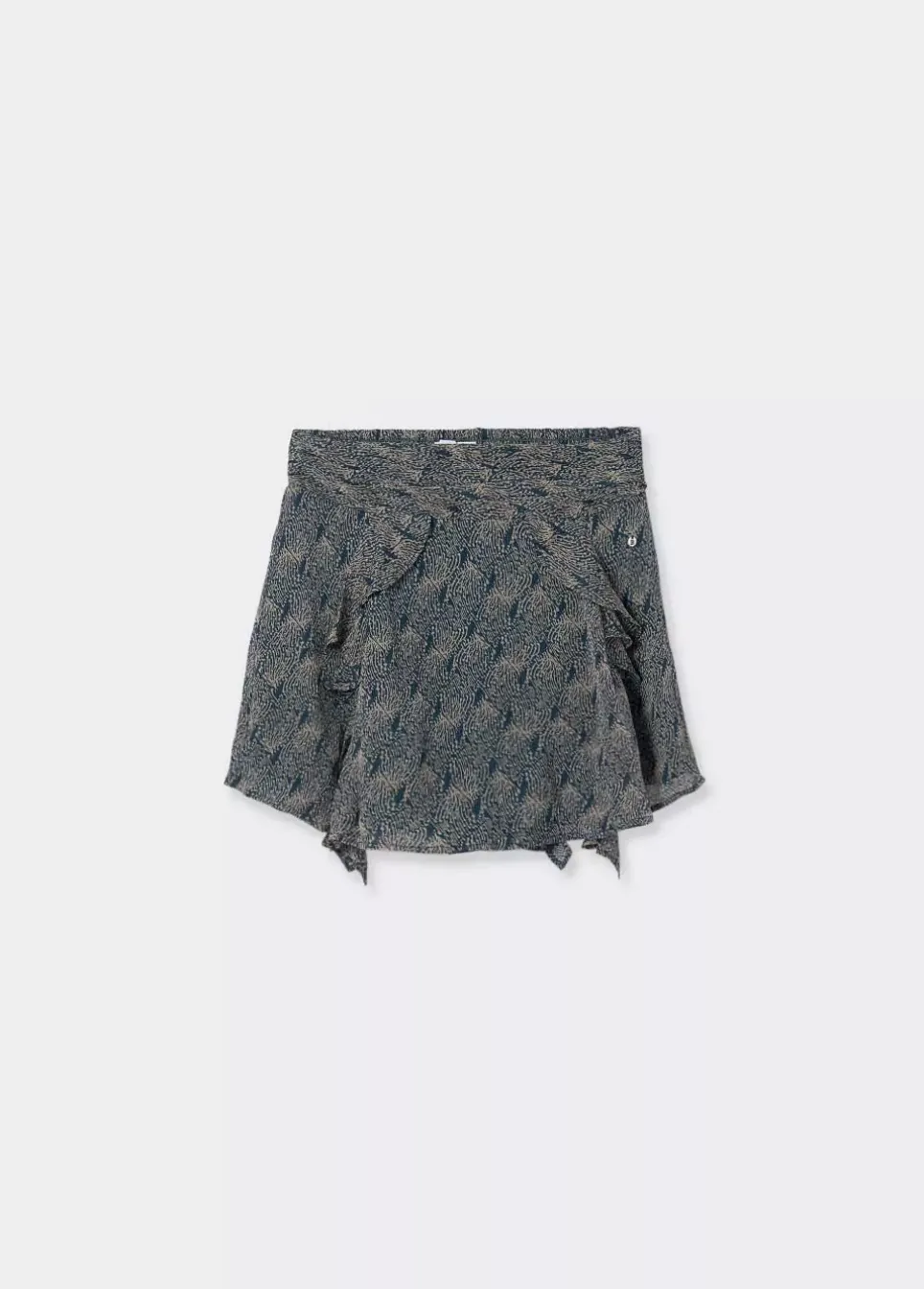 Falda Corta Picos Estampada