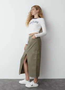 Falda Larga Twill