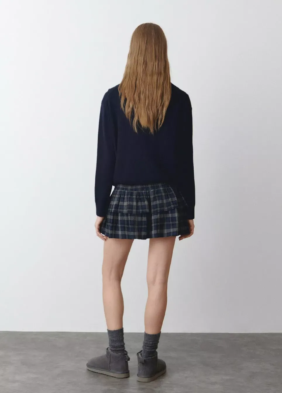 Falda Volantes Cuadros