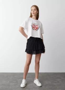 Falda Volantes Textura