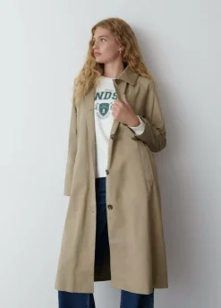 Gabardina Larga Cuello Pana