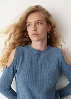 Jersey Chenilla Hombros Descubiertos