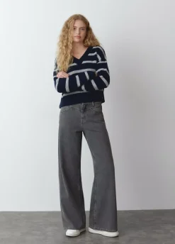 Jersey Cuello Pico Rayas