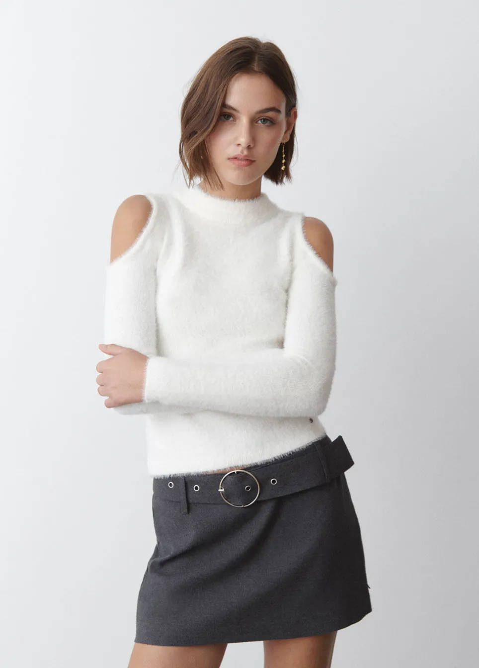 Jersey Hombros Descubierto Pelo