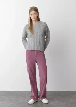 Jersey Trenzas Cuello Redondo