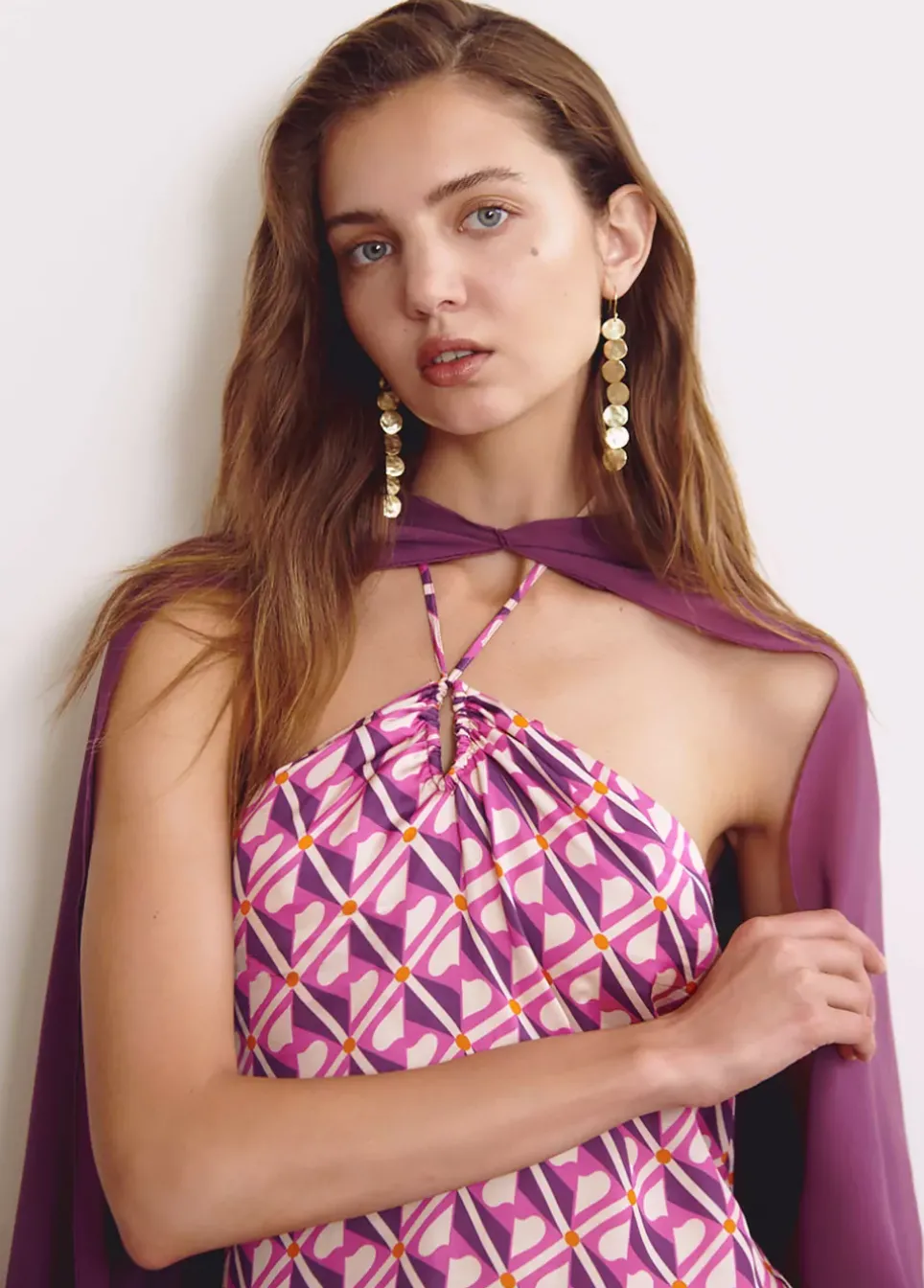 Shawl Liso Berenjena