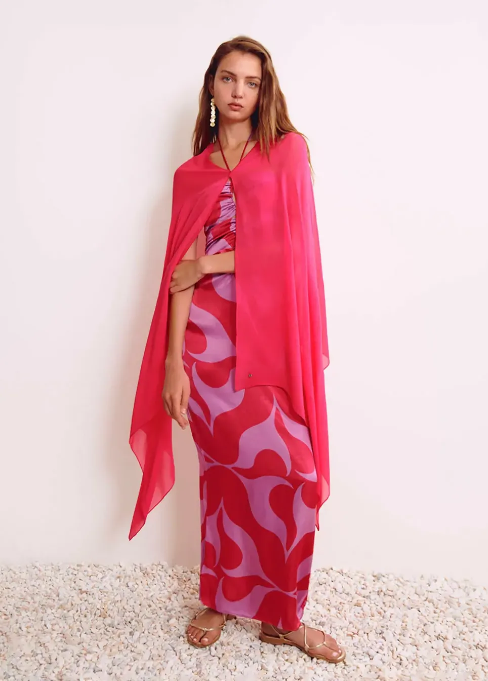 Shawl Liso Fucsia