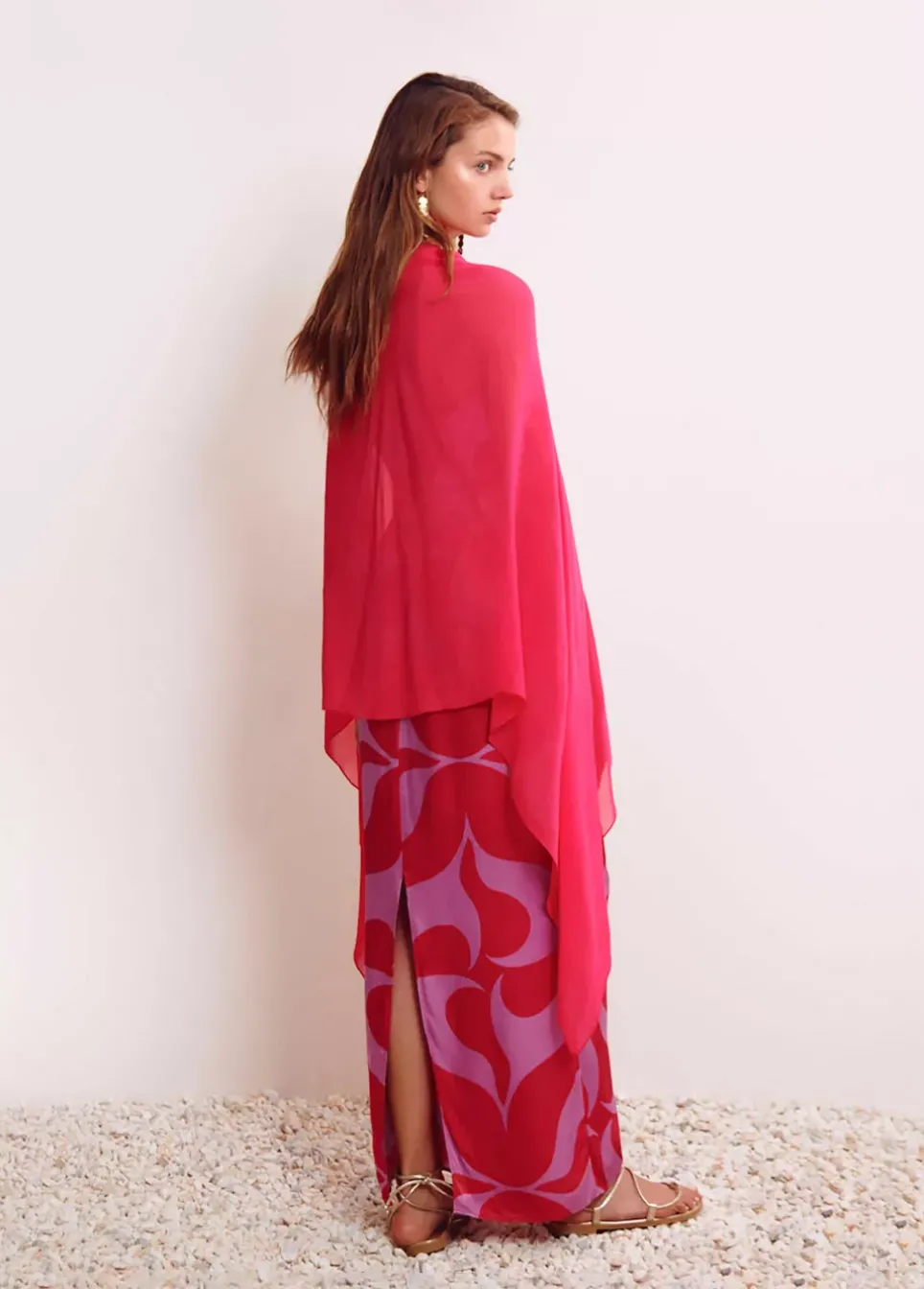 Shawl Liso Fucsia