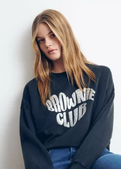 Sudadera Brownie Corazon Glitter