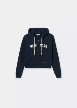 Sudadera Cremall Capucha New York