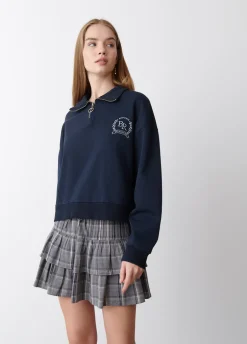 Sudadera Cremallera Bordado