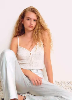 Top Crochet Tirantes Nudo