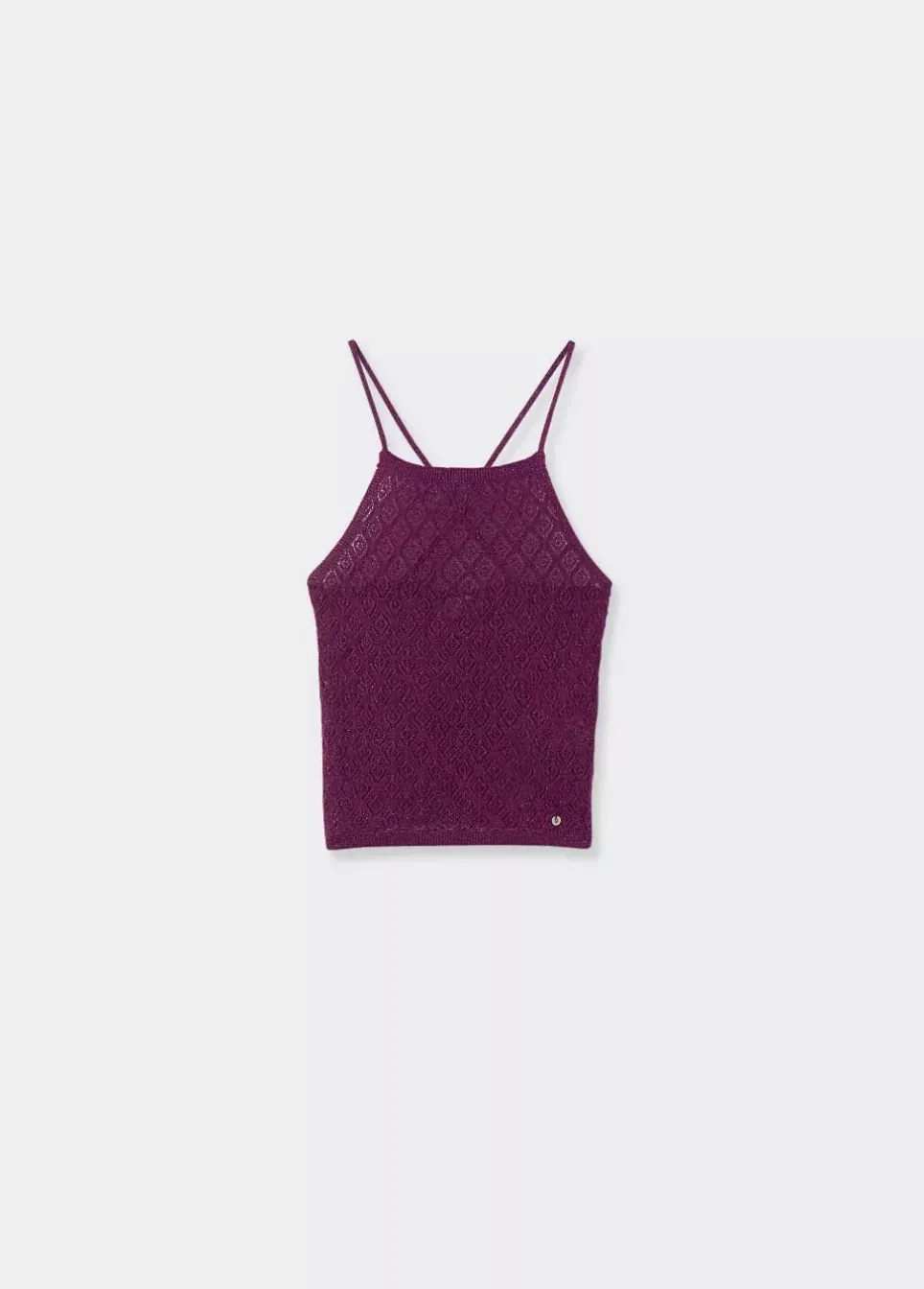 Top Punto Hilo Metalizado