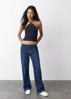 Top Punto Hilo Metalizado