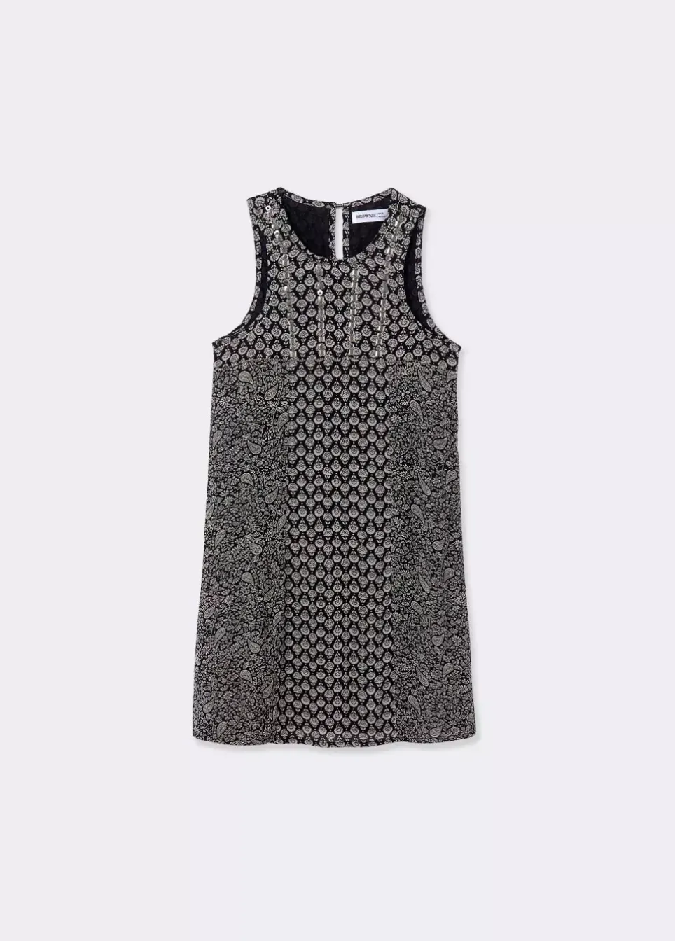 Vestido Doble Estampado Brillos