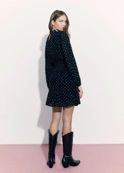 Vestido Engomado Dobby