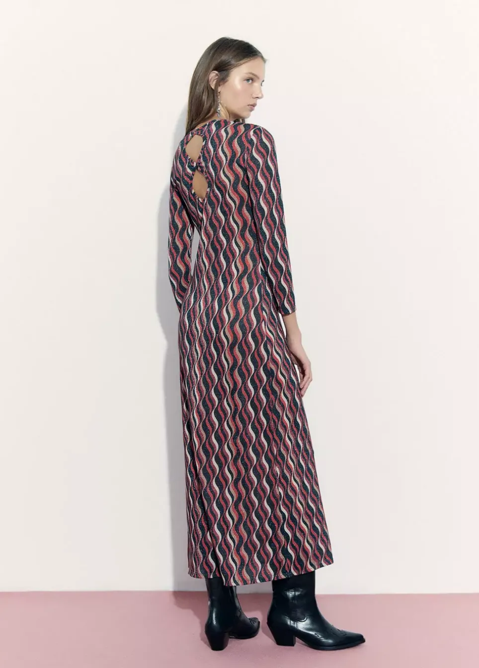 Vestido Estampado Ondas