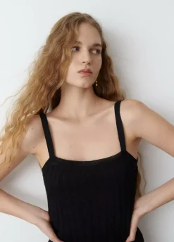 Vestido Punto Cuello Cuadrado