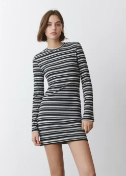 Vestido Rayas Manga Larga