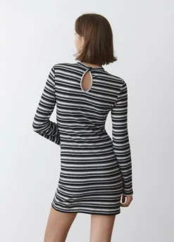 Vestido Rayas Manga Larga